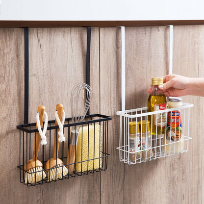 Nordic Style No-Punch Metal Kitchen Rack – Wall-Mounted Space-Saving Organizer for Utensils, Spices, and Small Items, Modern Minimalist Storage Solution