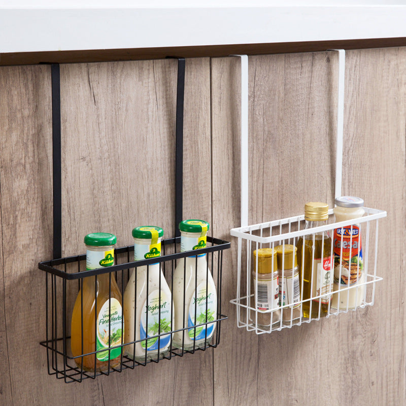Nordic Style No-Punch Metal Kitchen Rack – Wall-Mounted Space-Saving Organizer for Utensils, Spices, and Small Items, Modern Minimalist Storage Solution