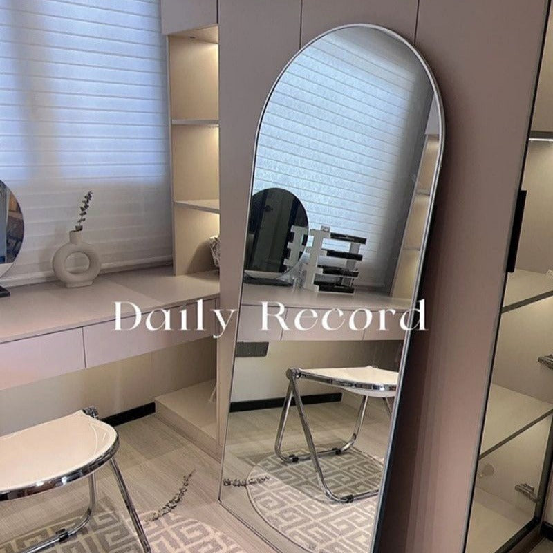 Light Luxury Ins Style Full-length Mirror Floor Mirror Bedroom Wall-mounted Fitting Mirror Girls Dressed Mirror Clothing Store Beauty Mirror