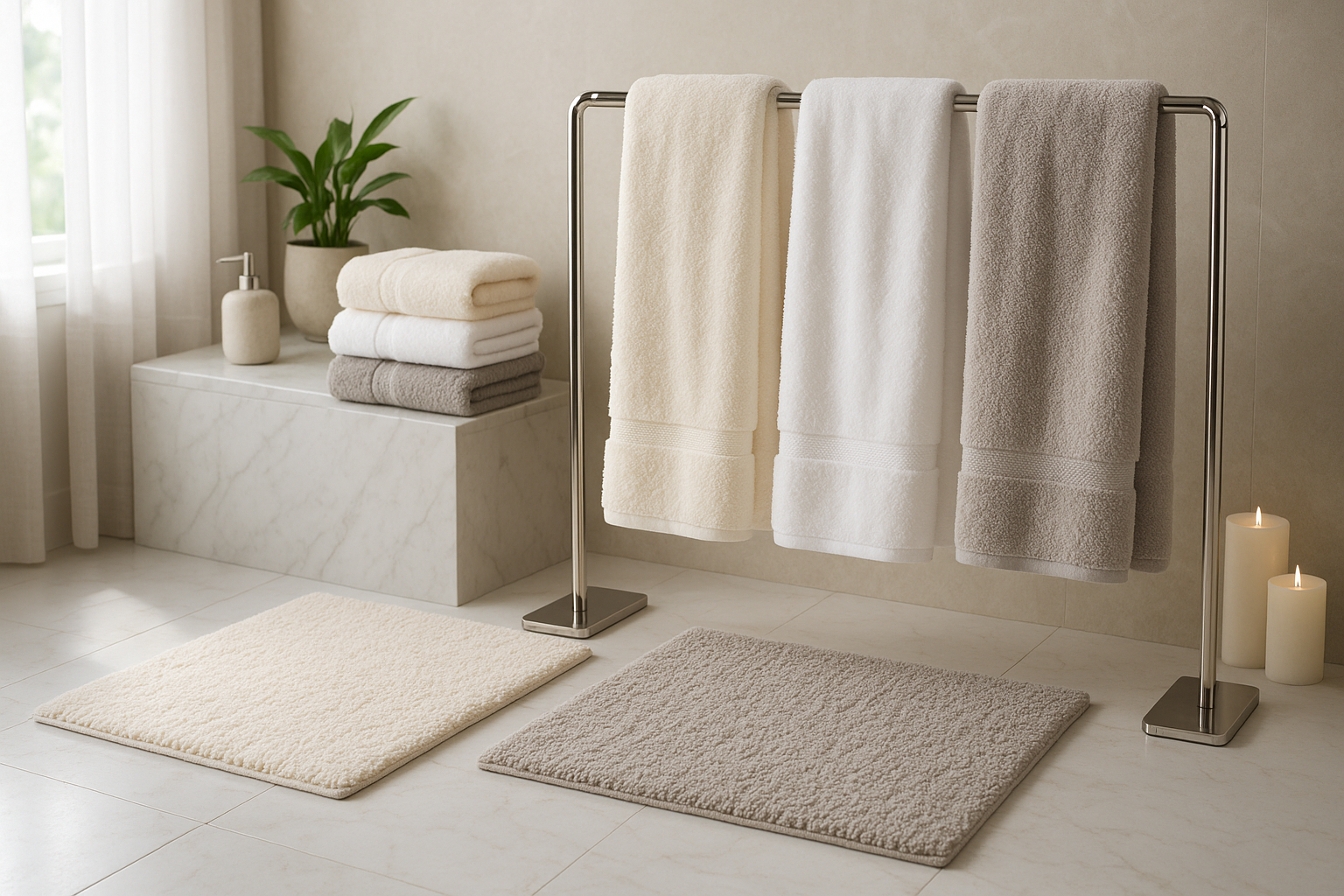 bath towel & mats: Soft, absorbent, and stylish picks to elevate your bathroom look and feel.